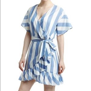 💙 Romeo+Juliet Couture Ruffle Wrap Dress